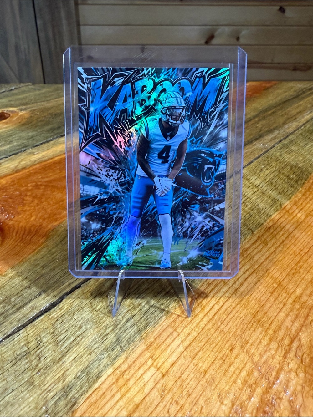 Tetairoa McMillan Carolina Panthers Kaboom! Custom Football Card